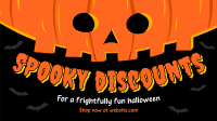 Halloween Pumpkin Discount Facebook Event Cover Design