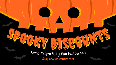 Halloween Pumpkin Discount Facebook event cover Image Preview