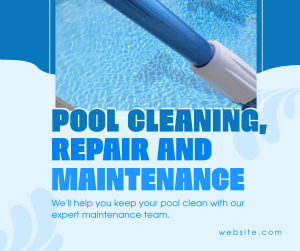 Pool Cleaning Services Facebook post Image Preview