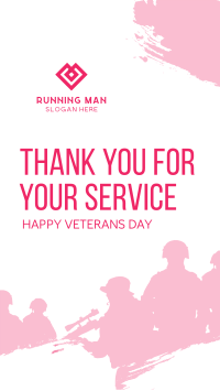 Thank You Veterans Instagram story Image Preview