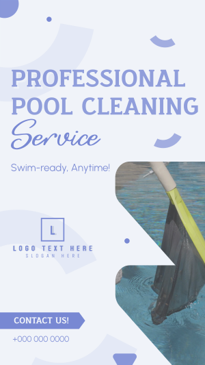 Professional Pool Cleaning Service Facebook story Image Preview