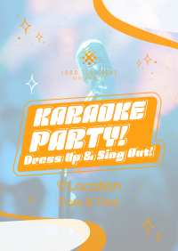 Karaoke Party Star Flyer Design