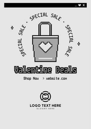 Pixel Shop Valentine Flyer Image Preview