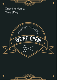 Newly Open Barbershop Flyer Image Preview