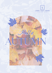 Hello There Autumn Greeting Poster Image Preview