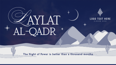 Laylat al-Qadr Desert Facebook event cover Image Preview