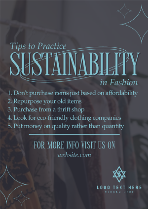 Sustainable Fashion Tips Flyer Image Preview