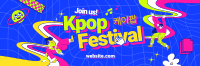 Trendy K-pop Festival Twitter Header Design