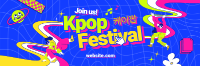 Trendy K-pop Festival Twitter header (cover) Image Preview