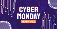Cyber Monday Flash Sale Facebook ad Image Preview