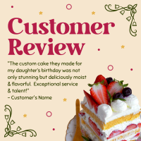 Birthday Cake Review Instagram post Image Preview