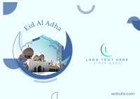 Eid Al Adha Shapes Postcard Image Preview