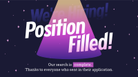 Position Filled Hiring Video Preview