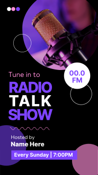 Radio Talk Show TikTok video Image Preview