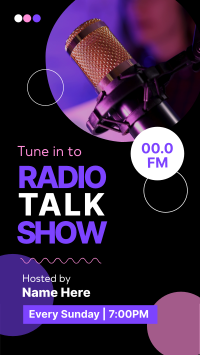 Radio Talk Show TikTok Video Design