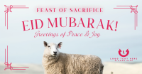 Eid Mubarak Sheep Facebook Ad Design