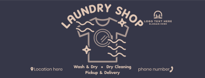 Line Work Laundry Facebook cover Image Preview