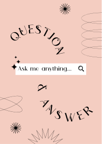 Minimalist Q&A Flyer Design