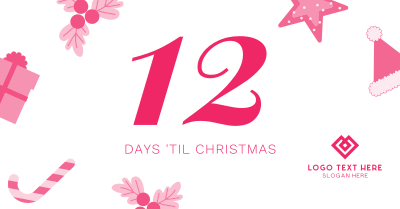 Cute Christmas Countdown Facebook ad Image Preview