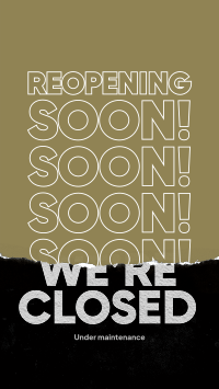 Reopening Soon Instagram story Image Preview