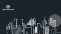 Quirky City Skyscrapers Zoom Background Image Preview