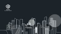 Quirky City Skyscrapers Zoom Background Image Preview