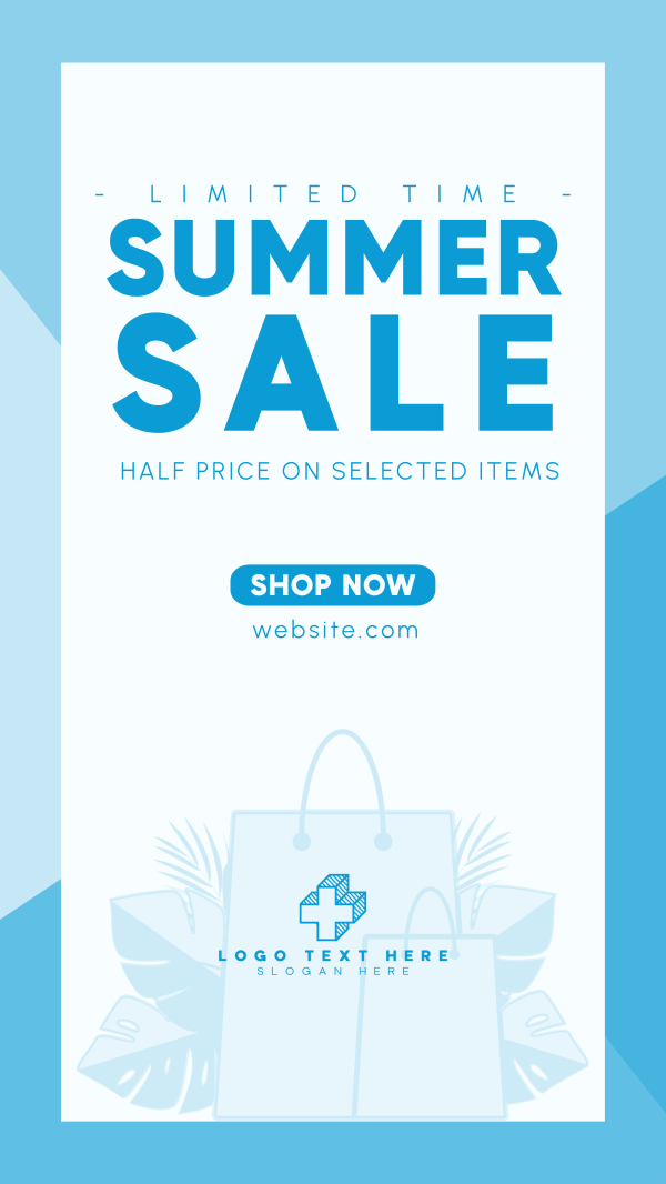 Summer Shopping Facebook Story Design