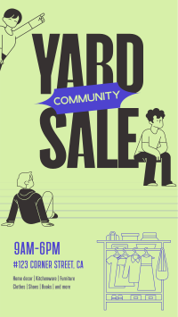 Community Yard Sale Facebook Story Image Preview