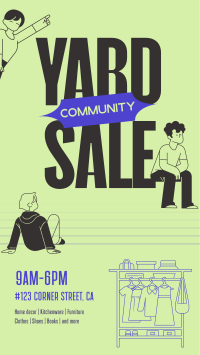 Community Yard Sale Facebook story Image Preview