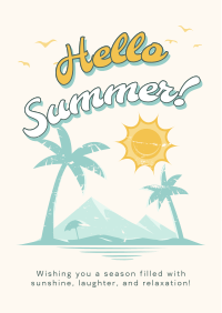 Vintage Summer Greeting Flyer Image Preview