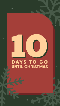 Merry Christmas Countdown Instagram Story Design