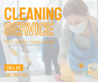 Commercial Office Cleaning Service Facebook Post Design