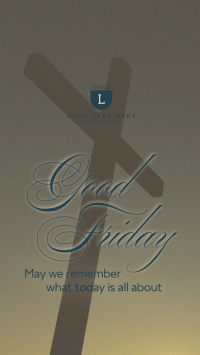 Good Friday Crucifix Greeting Instagram Reel Preview