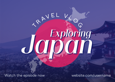 Japan Vlog Postcard Image Preview
