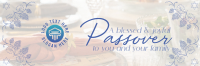 Rustic Passover Greeting Twitter Header Image Preview