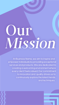 Our Abstract Mission Facebook Story Design