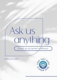 Simply Ask Us Poster Design