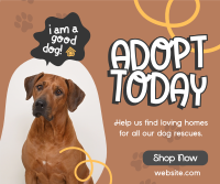 Dog Adoption Facebook post Image Preview