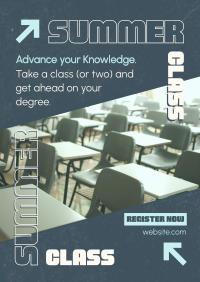 College Summer Class Poster Image Preview