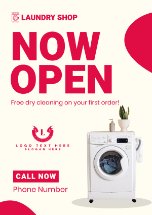 Laundry Shop Opening Flyer Image Preview