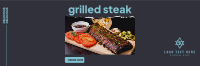 Grilled Steak Twitter header (cover) Image Preview