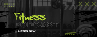 Grunge Fitness Podcast Facebook Cover Design