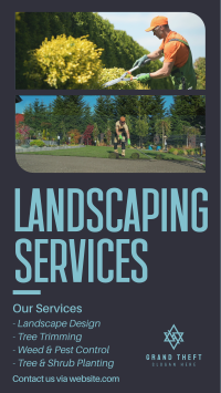 Landscaping Services Facebook story Image Preview