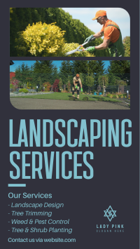 Landscaping Services Facebook Story Design