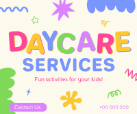 Scribble Shapes Daycare Facebook post Image Preview