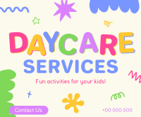 Scribble Shapes Daycare Facebook Post Image Preview