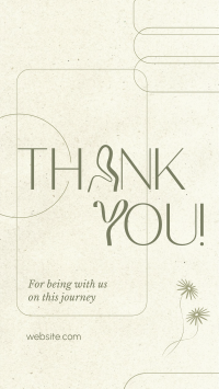 Elegant Thank you TikTok Video Design