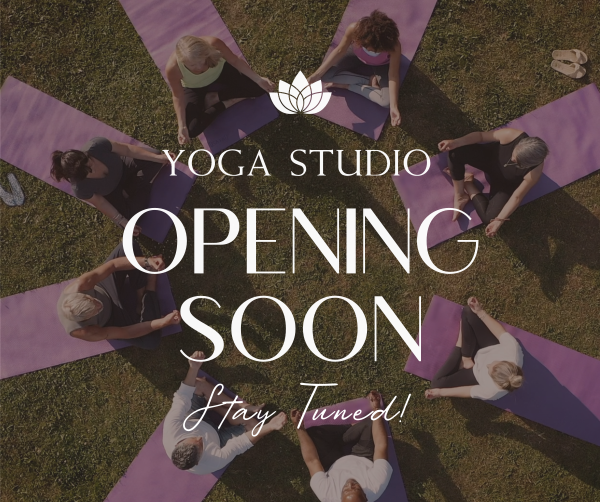 Yoga Studio Opening Facebook Post Design