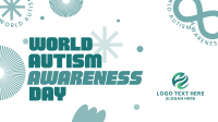 Abstract Autism Awareness Facebook Event Cover Design