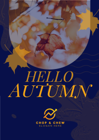 Autumn Greeting Poster Design